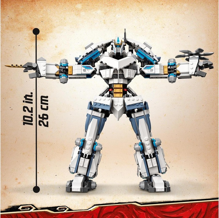 Actual product image LEGO Zane's Titan Mech (71738, LEGO Ninjago)