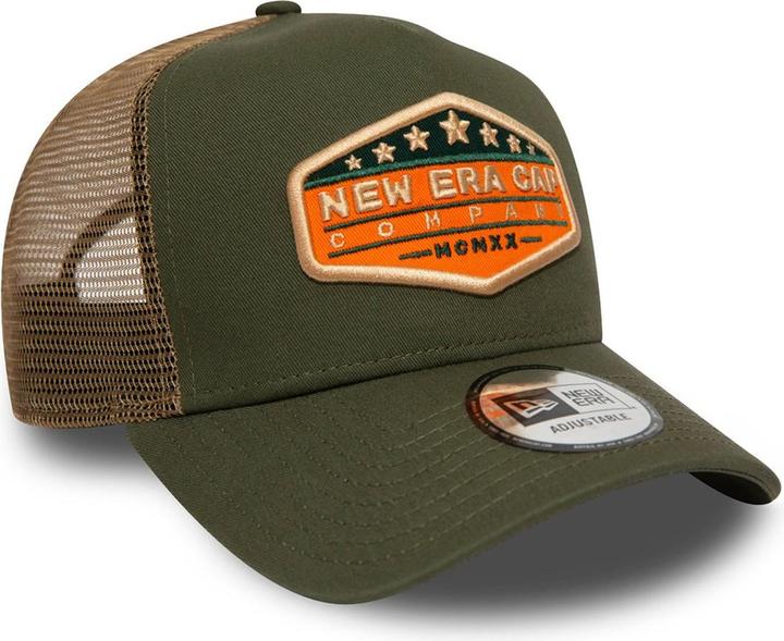 Produktbild New Era Adjustable Trucker Cap - Brand Patch Oliv