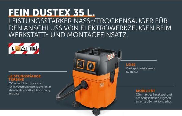 Produktbild Fein Nass- / Trockensauger Dustex 35 L (Nass-Trockensauger)