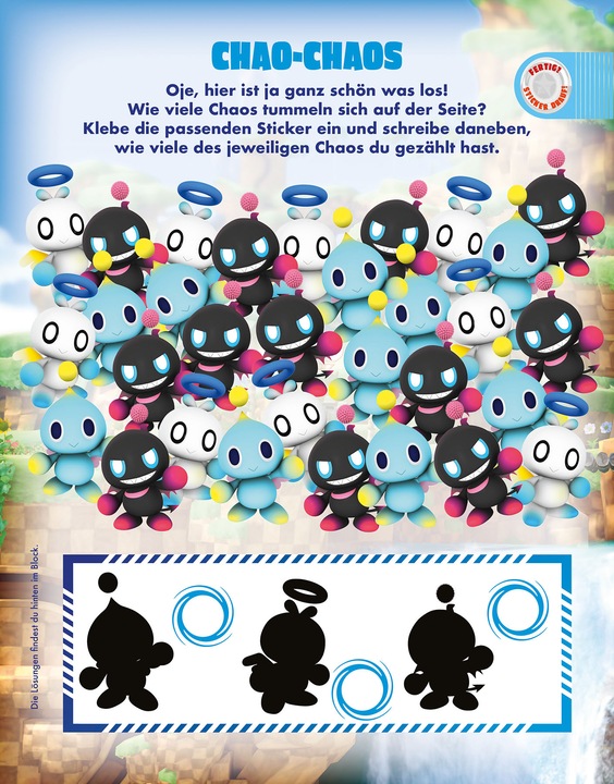 Actual product image Panini Sonic The Hedgehog: 1001 stickers: Stickers - puzzles - colouring in