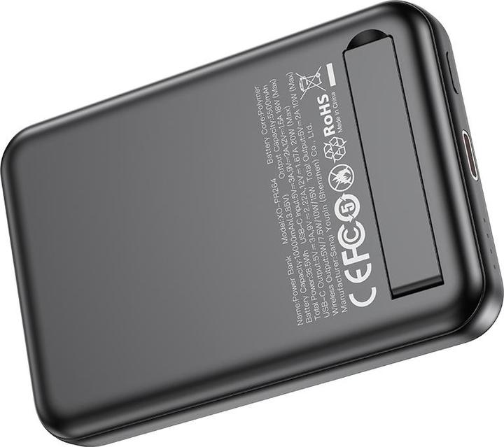 Actual product image xO power bank magnetic PR264 20W 10000mAh black (10000 mAh, 20 W)