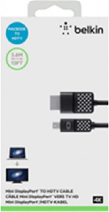 Produktbild Belkin Mini DisplayPort — HDMI (Typ A) (3.60 m, DisplayPort, HDMI, 1.4)