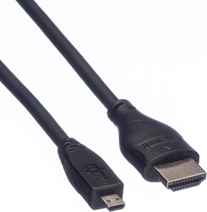 Image du produit Roline micro HDMI (Typ D) — HDMI (Typ A) (2 m)