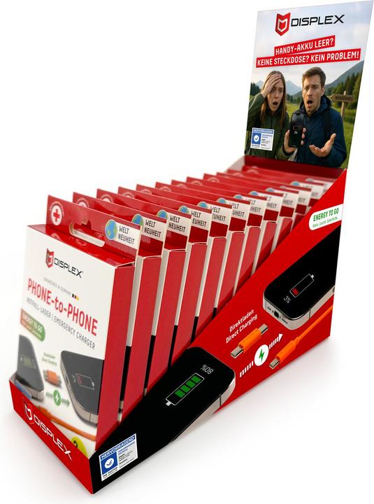 Produktbild Displex Phone-to-Phone Notfall-Lader