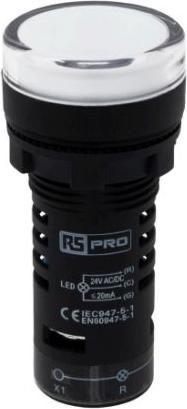 RS PRO Panel Mount Green, Red LED Pilot Light, 24