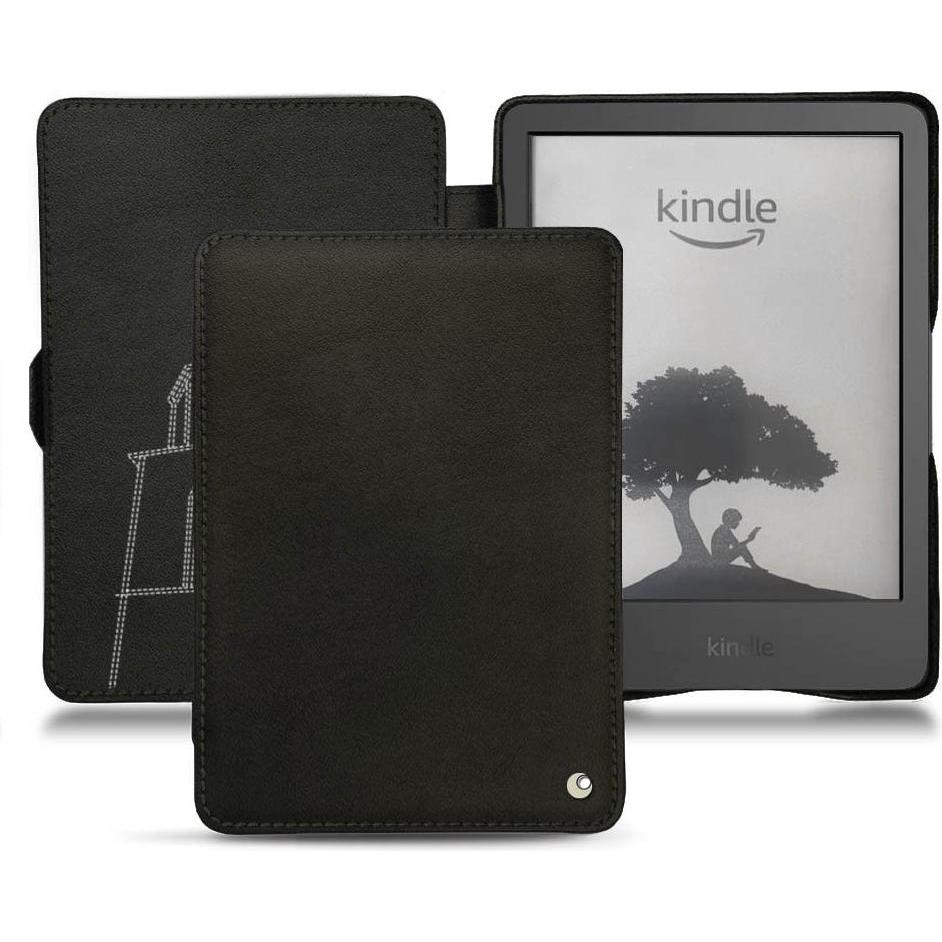 Noreve Lederschutzhülle horizontal (Kindle), Tablet Hülle, Schwarz