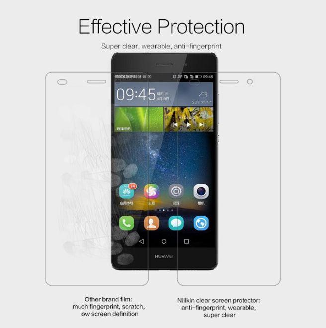 Actual product image Nillkin Super Clear (1 Piece, Huawei P8 Lite)