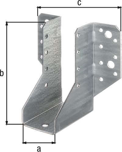 Productafbeelding Alberts Balkschoen type A 110 x 40 x 110 mm sendzimir verzinkt (Balkenschoen, 25 Pcs.)