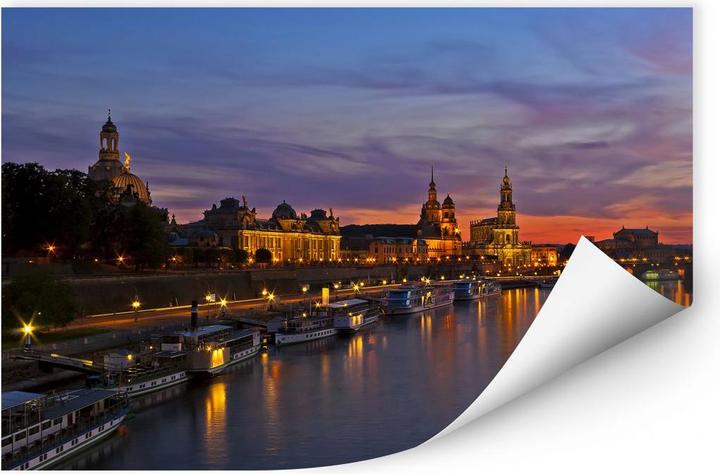 Image du produit Trenddeko Dresde à la lumière de la nuit (90 x 60 cm)