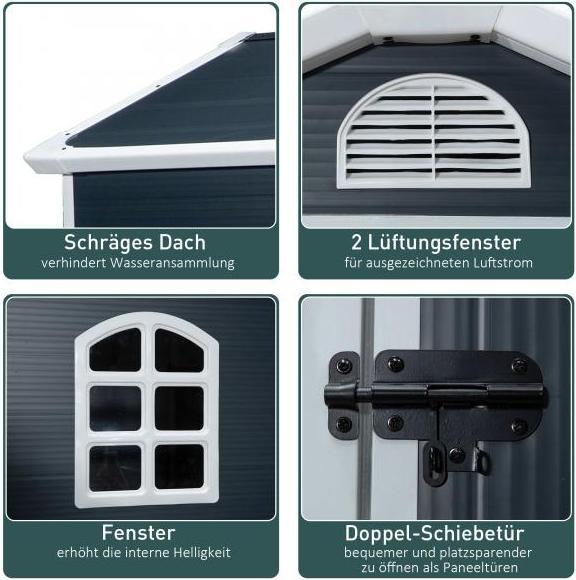 Immagine prodotto Outsunny Capanno degli attrezzi Capanno degli attrezzi