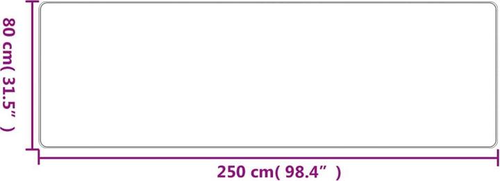 Produktbild vidaXL Teppichläufer (250 x 80 cm)