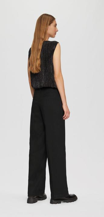 Produktbild S.Oliver Hose Stoffhose mit Wide Leg und Bügelfalten (36)