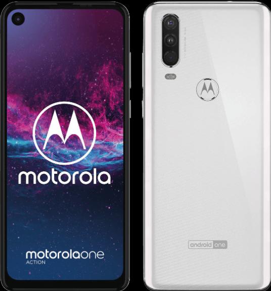 Motorola One Action (128 GB, White, 6.30", Hybrid Dual SIM, 4G)