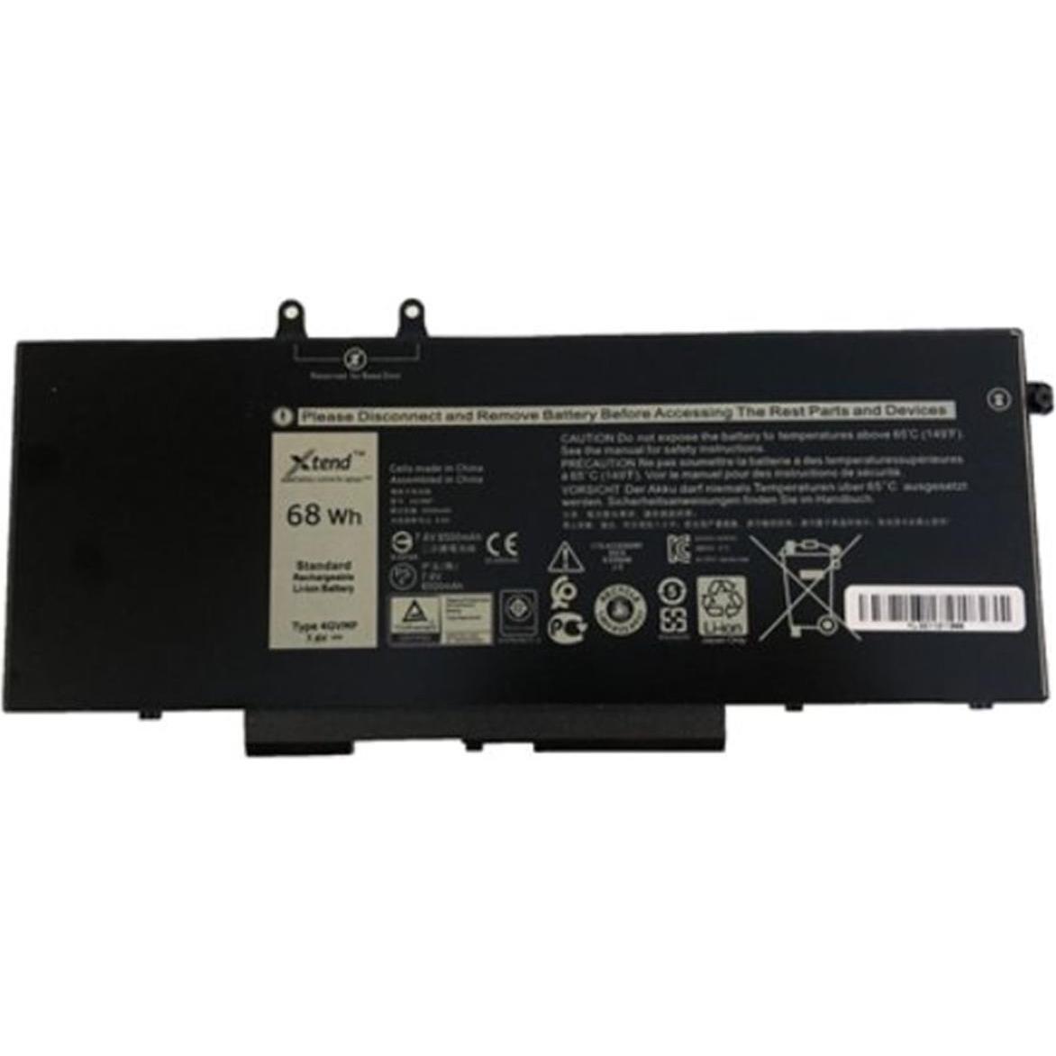 Dell Battery PRI 51WHR 3C LITH SMP (3 Zellen, 4255 mAh), Notebook Akku