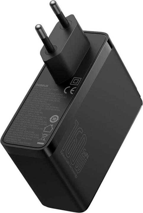 Produktbild Baseus Wall charger GaN5 Pro 2xUSB-C + USB, 160W (black) (160 W, 3 Ports)