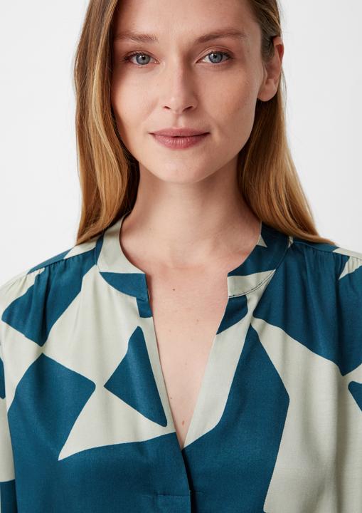 Produktbild Comma Bluse Bluse mit Tunika-Ausschnitt (34)