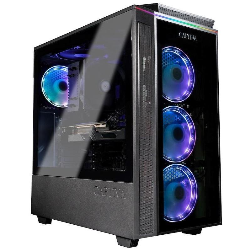 Captiva Advanced Gaming I67-299 Core i5 RTX 3060 (Intel Core i5-12400F, 16 GB, 500 GB, GeForce RTX 3060), PC, Schwarz