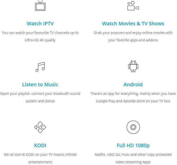 Actual product image WeTek Core, Android & Kodi, 4K (IPTV (ready), Web TV)