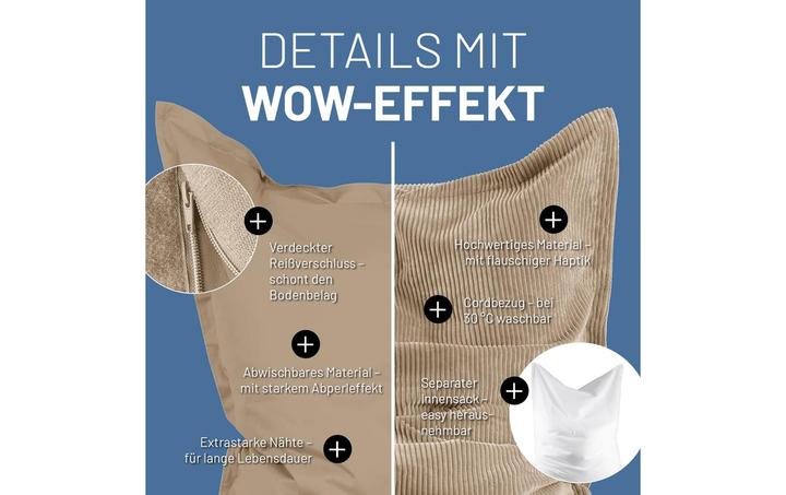 Produktbild Lumaland Sitzsack + Cordhülle