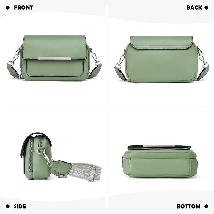Produktbild Only-Bags.Store Handy Umhängetasche, Vegan Leder Crossbody Bag Umhängetasche mit verstellbarem abnehmbarem breitem