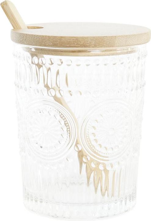 Immagine prodotto DKD Home Decor Zuccheriera Trasparente bambù naturale Alluminio cristallo borosilicato 300 ml 28 (0.30 l)