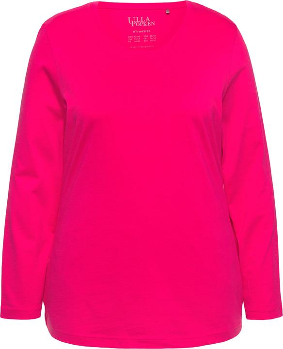 Produktbild Ulla Popken Shirt, Slim, Rundhalsausschnitt, Langarm (58)