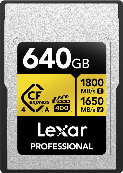 Actual product image Lexar Professional Gold 4.0 (640 GB, CFexpress type A)