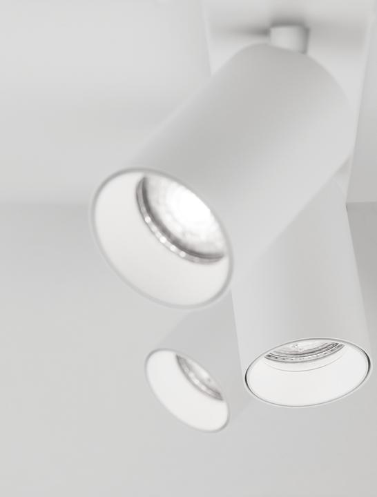 Productafbeelding Nova Luce TOD plafondlamp GU10 triple wit 55x6x12,7cm dimbaar 9012301 (GU10)