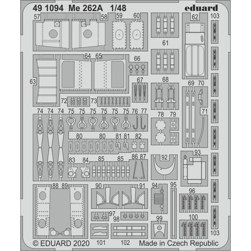 Eduard Me 262A for Hobby Boss