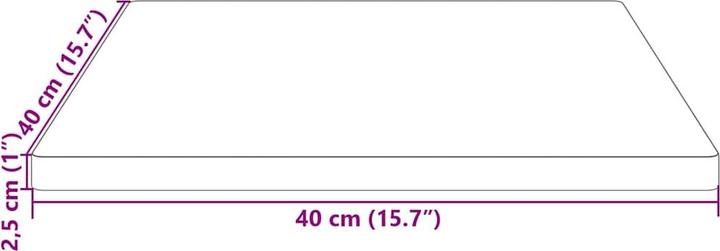 Immagine prodotto vidaXL Aaron (40 x 40 x 2,5 cm)