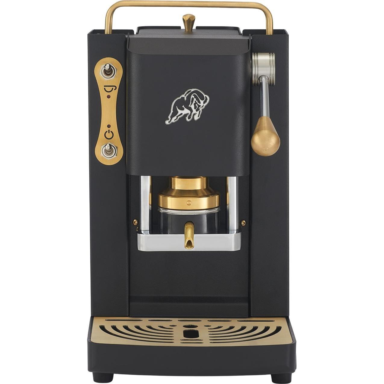 Faber Pro Essential Schwarz Messing, Macchina da caffè a capsule, Bronzo, Nero