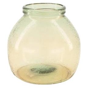 Vaas, Vaas Gerecycled Glas Ø21X20 Cm Beige (1 x)