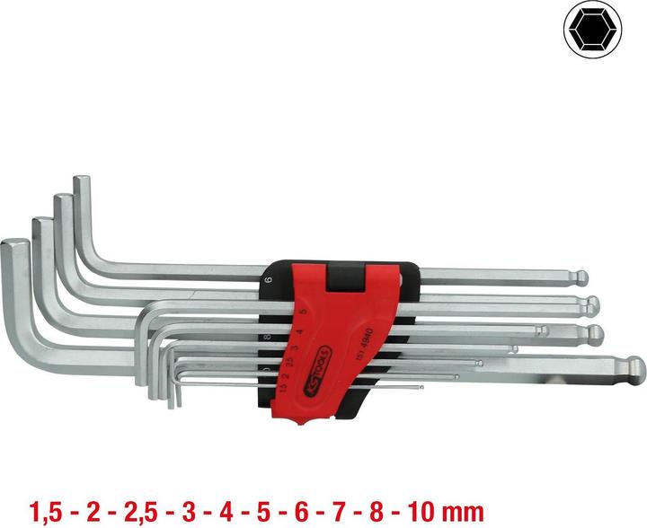 Actual product image KS Tools Allen wrench set XL