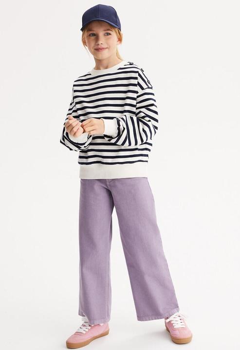 Actual product image La Redoute Collections Gestreiftes Sweatshirt mit rundem Ausschnitt (122)