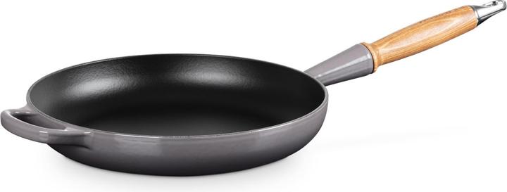 Image du produit Le Creuset Koekenpan Signature met Houten handvat 'Flint' Ã˜26cm (26 cm, Poêle à frire, Fonte)