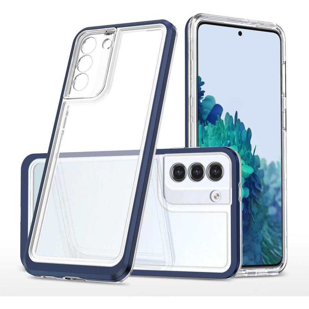 Hurtel Klare 3in1 Hülle für Samsung Galaxy S23+ Silikonhülle mit Rahmen blau (Samsung Galaxy S23+), Smartphone Hülle, Bl...