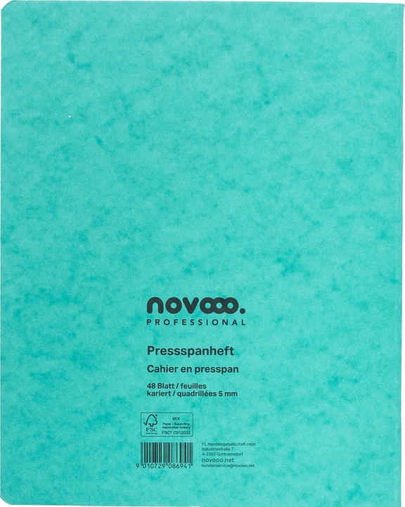 Immagine prodotto Novooo Pressspanheft (175 x 220 mm, Quadretti)