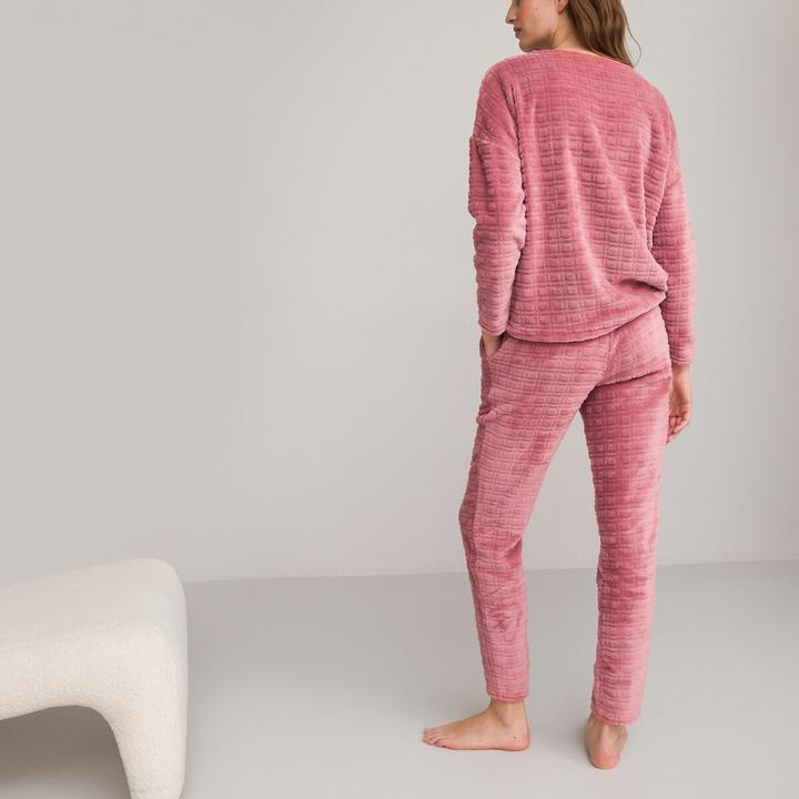 Produktbild La Redoute Collections Fleece-Pyjama mit langen Ärmeln (36, 38)