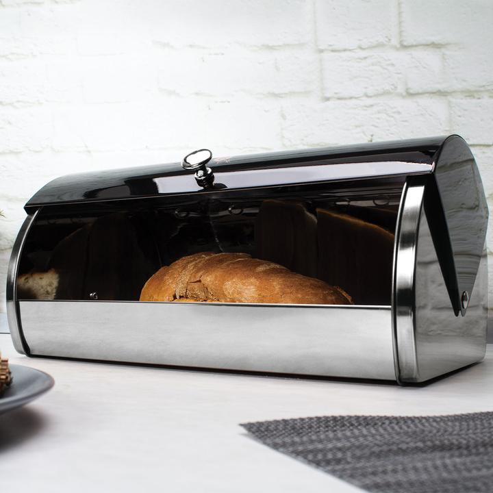 Actual product image BerlingerHaus Brotkasten, Edelstahl 38,5 x 28 x 18,5 cm