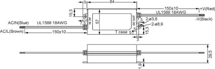 Image du produit MeanWell Adaptateur secteur, 25.2W, 36V, 700mA