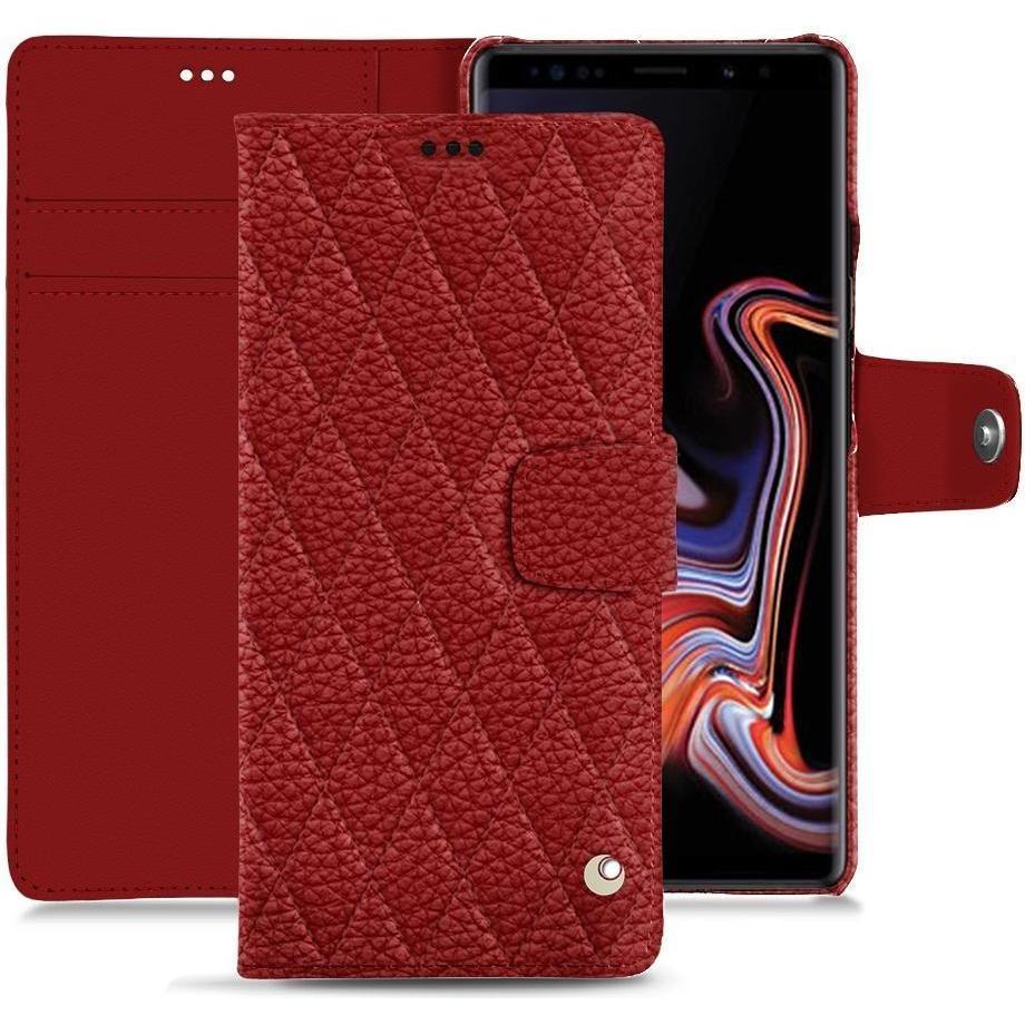 Thumbnail - Noreve Lederschutzhülle Wallet (Samsung Galaxy Note 9), Smartphone Hülle, Rot