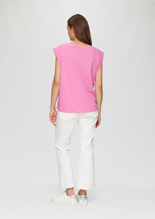 Actual product image S.Oliver T-Shirt Ärmelloses Flammgarnshirt mit Smok-Details (36)