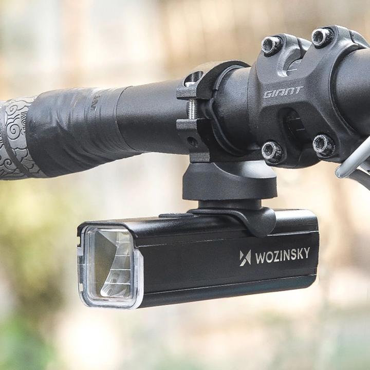 Image du produit Wozinsky WSBLB3 Fahrradlicht-Set vorne (1000 lm) und hinten, USB-C, Schwarz (1000 lm)
