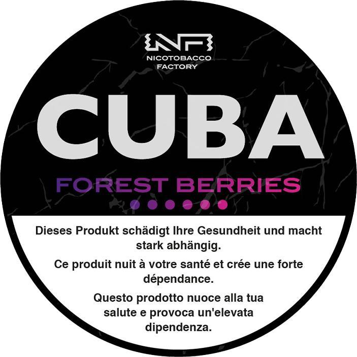 Cuba Black Forest Berries (Nicotine Pouches, 66 mg)
