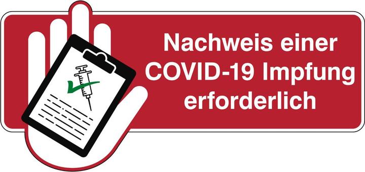 Productafbeelding Brady Bewijs van COVID-19 vaccinatie vereist