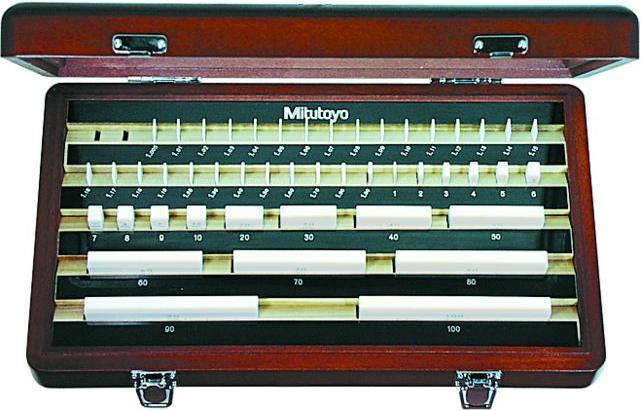 Actual product image Mitutoyo Ceramic gauge block set tolerance class 1, number of gauge blocks: 47