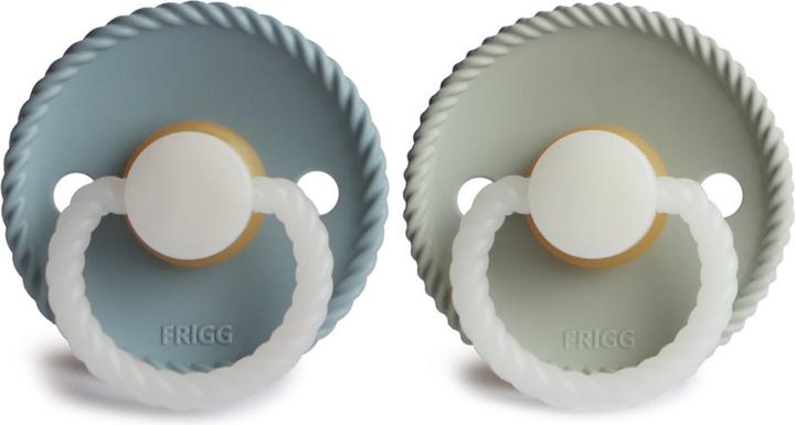 Produktbild Frigg 2Pack Latex Schnuller Rope Stone Stone Night 6-18 M (2 x, ab 18 Monaten)