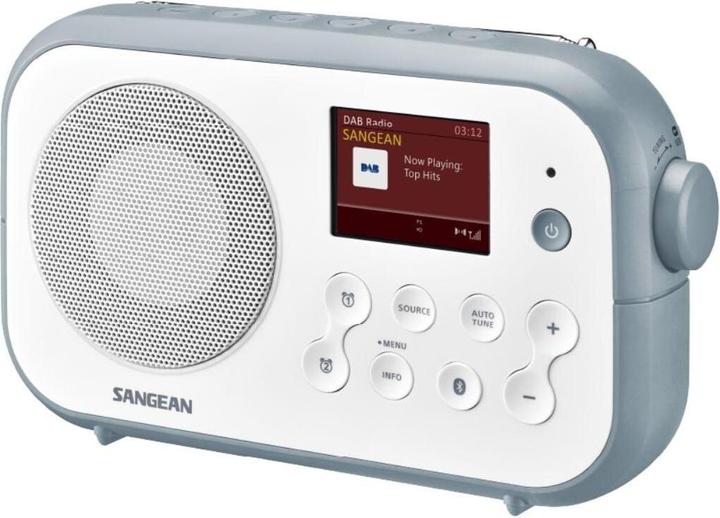 Produktbild Sangean DPR-42BT WHITE-STONE BLUE (DAB+, KW, Bluetooth)