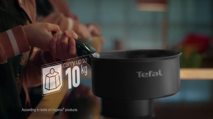 Actual product image Tefal Ingenio Preference On 13-piece set (24 cm, Pan set + pot set, Frying pan, Saucepan, Pot, Wok, Stainless steel)