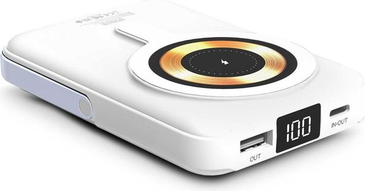Productafbeelding Urban Factory WIFI MAGNEE POWERBANK 10.000MAH WIT (10000 mAh)